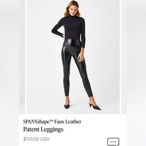 SPANXshape™ Faux Leather pants